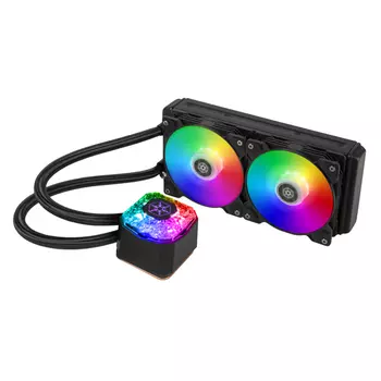 Жидкостное охлаждение SilverStone IceGem 240P для Socket 115x/2066/2011/2011-3/1356/1366/1200/AM4/AM3/AM3+/FM1/AM2+/FM2/FM2+/TR4/SP3/TRX40, 2x120мм, ARGB ( SST-IG240P-ARGB)