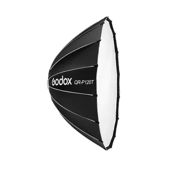 Godox QR-P150T 150 см/59 дюймов быстросъемный параболический софтбокс профессиональный складной софтбокс с 60cm чёрный