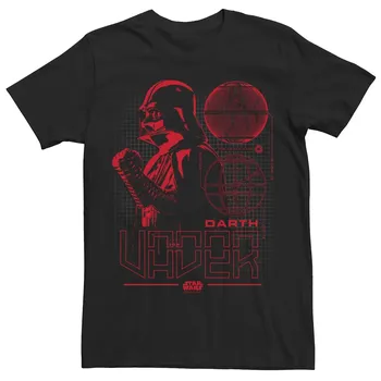 Мужская футболка с плакатом Darth Vader Blueprint Star Wars