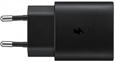 Сетевое зарядное устройство Samsung EP-TA800 25 Вт, USB type-C, PD, черный (EP-TA800NBEGEU)