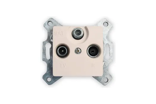 Розетка 3xTV+RD(FM)+SAT Legrand Cariva, слоновая кость (773735)