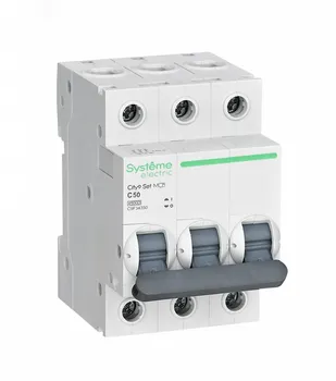 Выключатель автоматический Systeme Electric 400В City9 Set трехполюсный (3P/3П) 50А C 4.5кА (C9F34350)