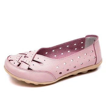 35-43 Большие летние женские туфли с вырезами Lefu Shoes 35 белый