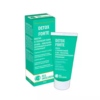 ALL INCLUSIVE Маска с голубой глиной и АНА-кислотами DETOХ FORTE 70.0