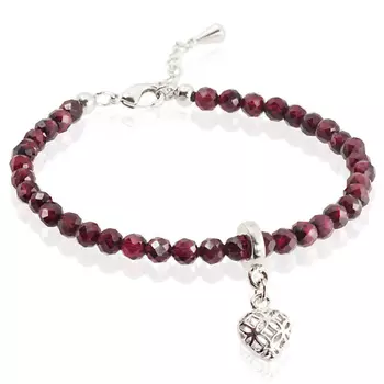 ALERIE-ACCESSORIES Браслет из натурального граната Miniature Garnet Love