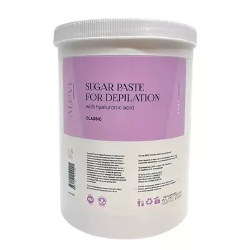 ALEVI Сахарная паста с гиалуроновой кислотой для шугаринга и депиляции Soft Plus 1600