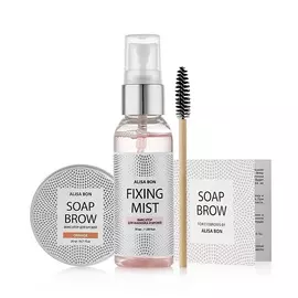 ALISA BON Набор для фиксации бровей Magic Brow Soap Апельсин