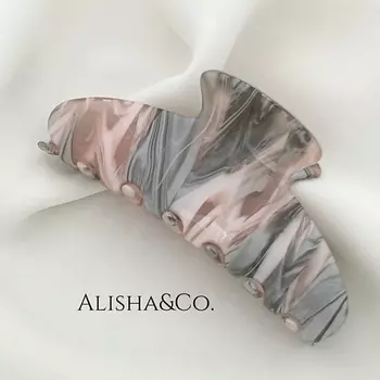 ALISHA&CO. Крабик для волос большой INDIGO