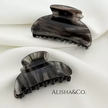 ALISHA&CO. Крабик для волос Сапфир средний набор 2 шт.