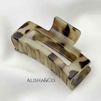 ALISHA&CO. Крабик для волос средний Chocolate