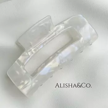 ALISHA&CO. Крабик для волос средний Pearl