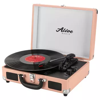 ALIVE AUDIO Виниловый проигрыватель GLAM Blush c Bluetooth