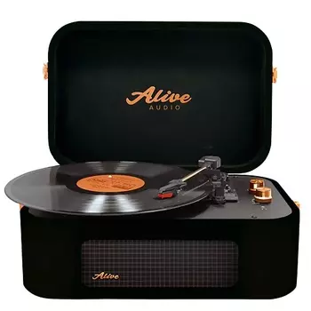 ALIVE AUDIO Виниловый проигрыватель STORIES Glam Noir c Bluetooth