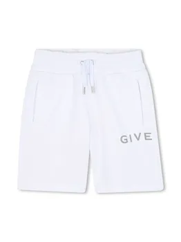 Шорты с логотипом Givenchy Kids, белый