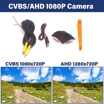 Ночное видение AHD HD Автомобильная камера переднего вида для Toyota RAV4 Corolla Reiz Vios Highlander Prado2700 4000 2010 Logo Full HD Camera CVBS 1080x720P