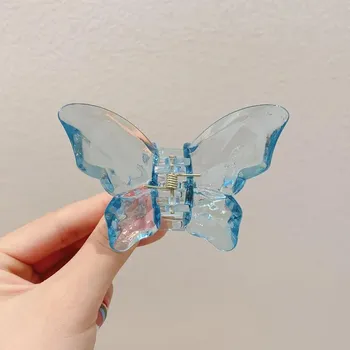 New Fairy Butterfly Hair Claw Acetate Crab Hair Clip Summer Sweet Princess Shark Clip for Women Girl Hairpin Hair Accessories