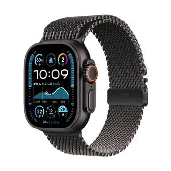 Умные часы Apple Watch Ultra 2, 49 мм, GPS+Cellular, Black Titanium Case/ Black Titanium Milanese Loop, S