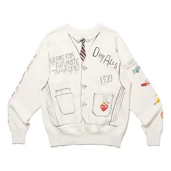 Толстовка graphic sweatshirt 'white' Human Made, белый