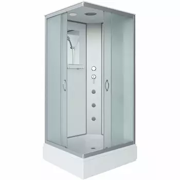 Душевая кабина Niagara Classic 90х80 хром стекло матовое с гидромассажем
