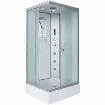 Душевая кабина Niagara Classic 90х80 хром стекло матовое с гидромассажем