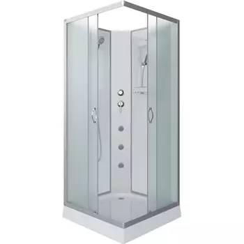 Душевая кабина Niagara Classic NG-1101-14BKG 90х90 см, без крыши, с гидромассажем
