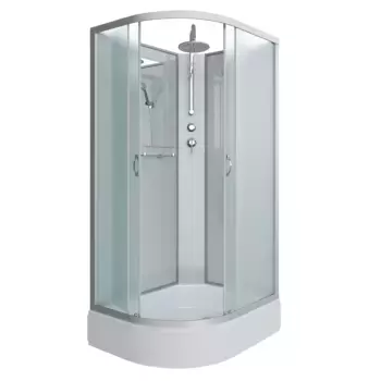 Душевая кабина Niagara Classic NG-33984-14RBKT 90х80 см, без крыши, с тропическим душем