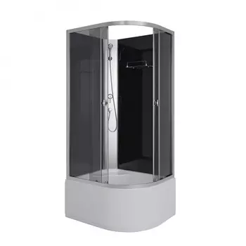 Душевая кабина Niagara Eco E90/80/40L/TN/BK 90х80 см, без крыши