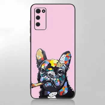 Чехол с милым тигровым французским щенком для Samsung Galaxy A12 A02S A22 A32 A52 A72 A71 A51 A41 A31 A21 A11 A50 A70 A10S A20S Samsung A02