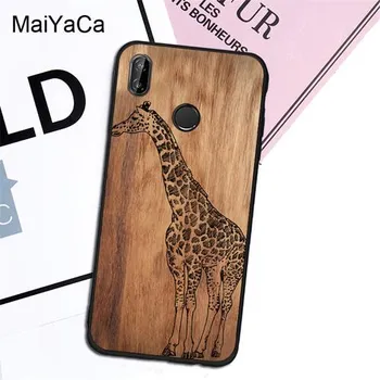 Чехол из натурального бамбука с животным принтом для Xiaomi Redmi Note 11 10 9 Pro 9S 10S 9C 9A 9T Mi 11 Lite 11T для POCO X3 Pro F3 M3 M4 Redmi 9