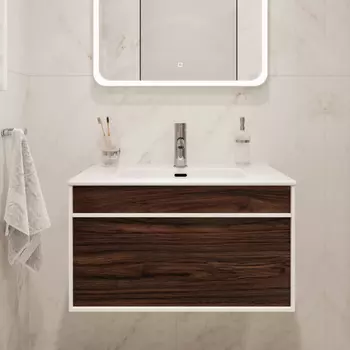 Тумба с раковиной STWORKI Вестервик 70 орех каньон