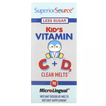 Superior Source, Детские витамины C и D, 90 растворимых ингредиентов