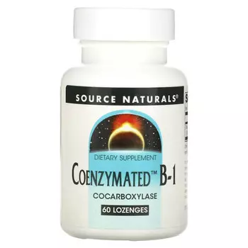 Source Naturals, ферментированный витамин B-1, 13 мг, 60 пастилок