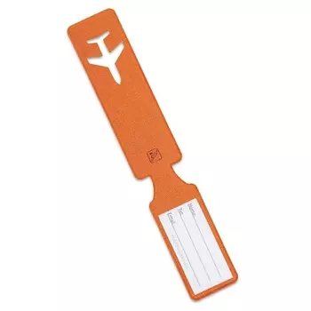 FLEXPOCKET Бирка багажная из экокожи на чемодан, сумку, рюкзак