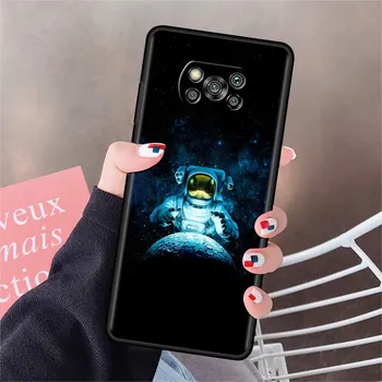 Чехол для Xiaomi Mi Poco X3 NFC X4 Pro F3 F4 GT M4 M3 F1 C40 11 Lite 11T, мягкий силиконовый чехол для телефона, крутой одинокий астронавт Poco C40