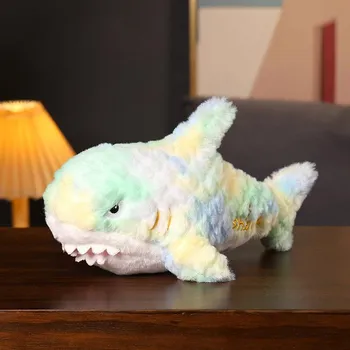Новая плюшевая игрушка акула Tie Dye кукла акула свадебная машина для метания когтей кукла детский подарок 30cm 0.14kg