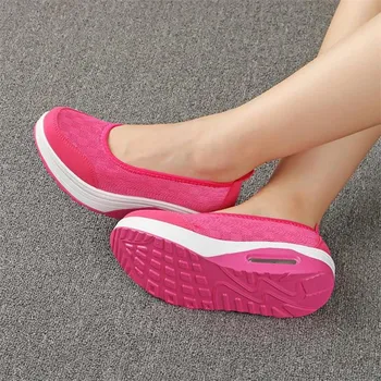 Летние женские туфли на толстой подошве Shake Casual Shake Shoes Thick Bottom Sponge Single Cushion Shoes 36 чёрный