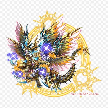 Brave Frontier Deviantart Deviantart Fan Art Утюг на теплопередаче Печать Виниловые нашивки Наклейка для одежды DIY Аппликации Моющиеся нашивки