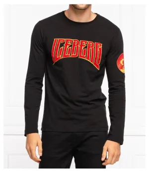 Лонгслив Iceberg x Snoopy Regular Fit, черный / красный