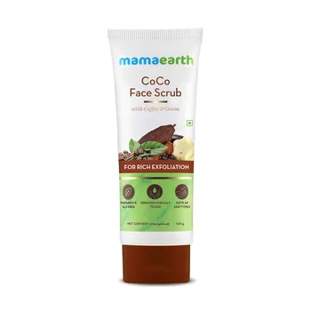 Mamaearth CoCo Скраб для лица с кофе и какао для интенсивного отшелушивания - 100г