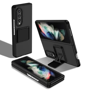 Складной чехол для телефона с подставкой против пота для Samsung Galaxy Z Fold 4 Fold4 Fold3 Fold 3 5g Zfold4 Zfold3 Жесткий противоударный чехол для ПК for Samsung Z Fold 4 фиолетовый