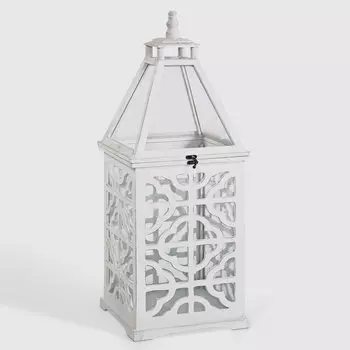 Подсвечник-фонарь Ad trend deco средний 22х22х59 см белый