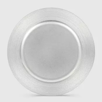 Подставка под горячее Mercury Tableware Circle серебро 33 см