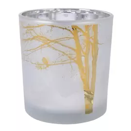 Подсвечник Kaemingk обиход Winterwhite 7,8х8 см