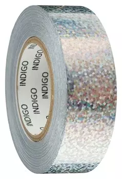 Обмотка для обруча с подкладкой Crystal, 20 мм × 14 м, цвет серебро