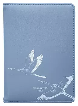 Обложка для автодокументов 100х135 мм, иск. кожа. Wish Idl059/blue
