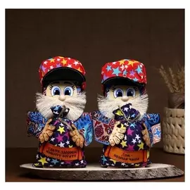 Оберег - домовой "Санёк с мешком", H=20 см