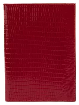 Обложка для паспорта Fabula o.1.кк.красный, Reptile нат.кожа