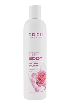Крем-гель для душа EDEN Пудровая роза, 300мл