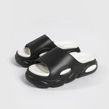 Summer women s one-word drag party home non-slip, wear-resistant and durable, lightweight to increase height, external wear can be distributed 35-36 белый