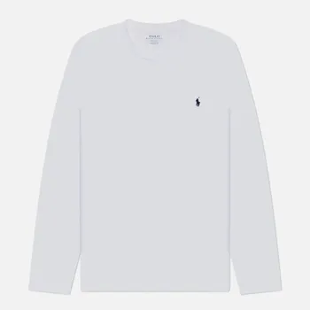 Мужской лонгслив Polo Ralph Lauren BCI Liquid Cotton Sleep Top Crew Neck, цвет белый, размер L